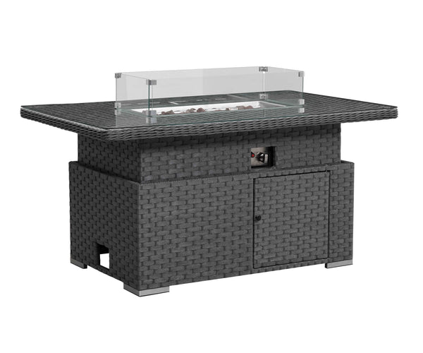 Apollo Luxury Rattan Right Hand Corner Sofa Stool Bench and Rising