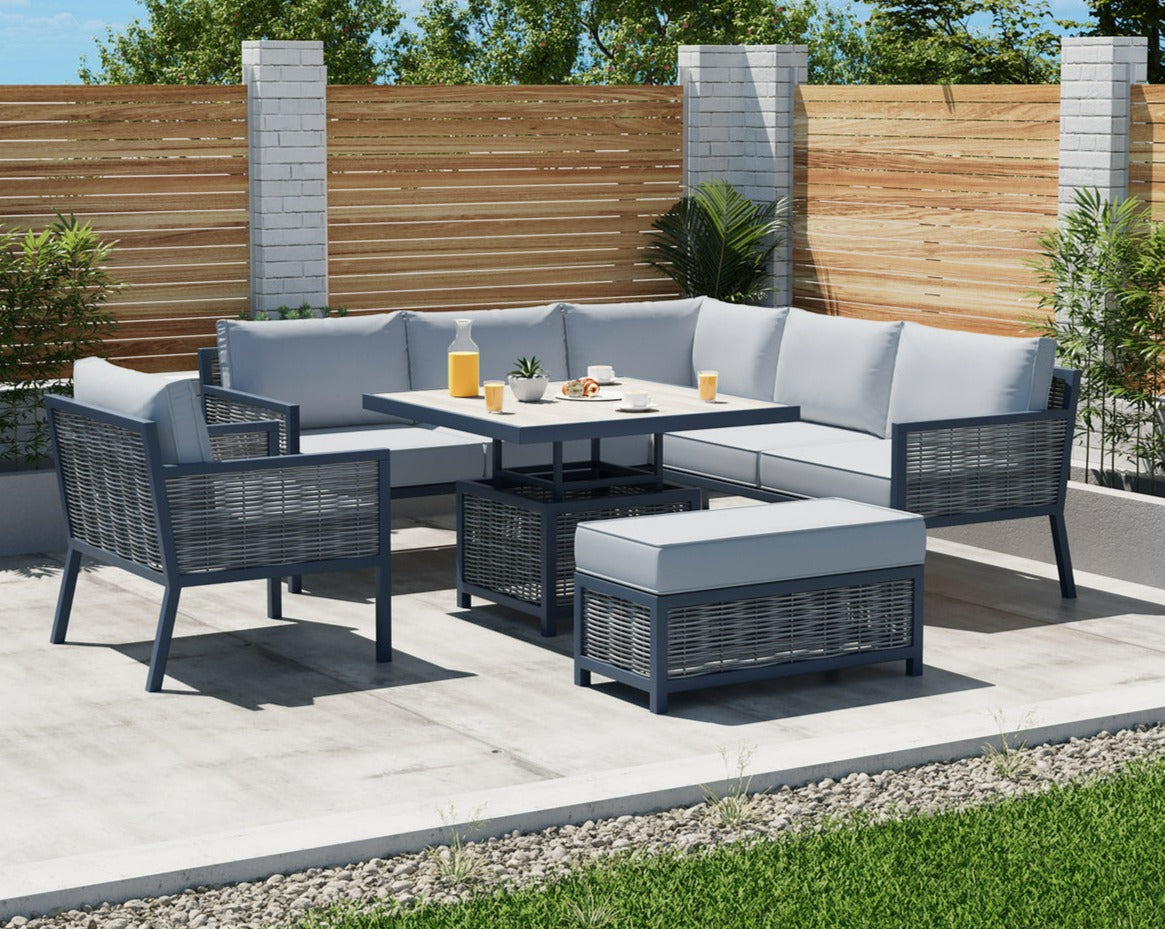 Grey Rattan Garden Furniture