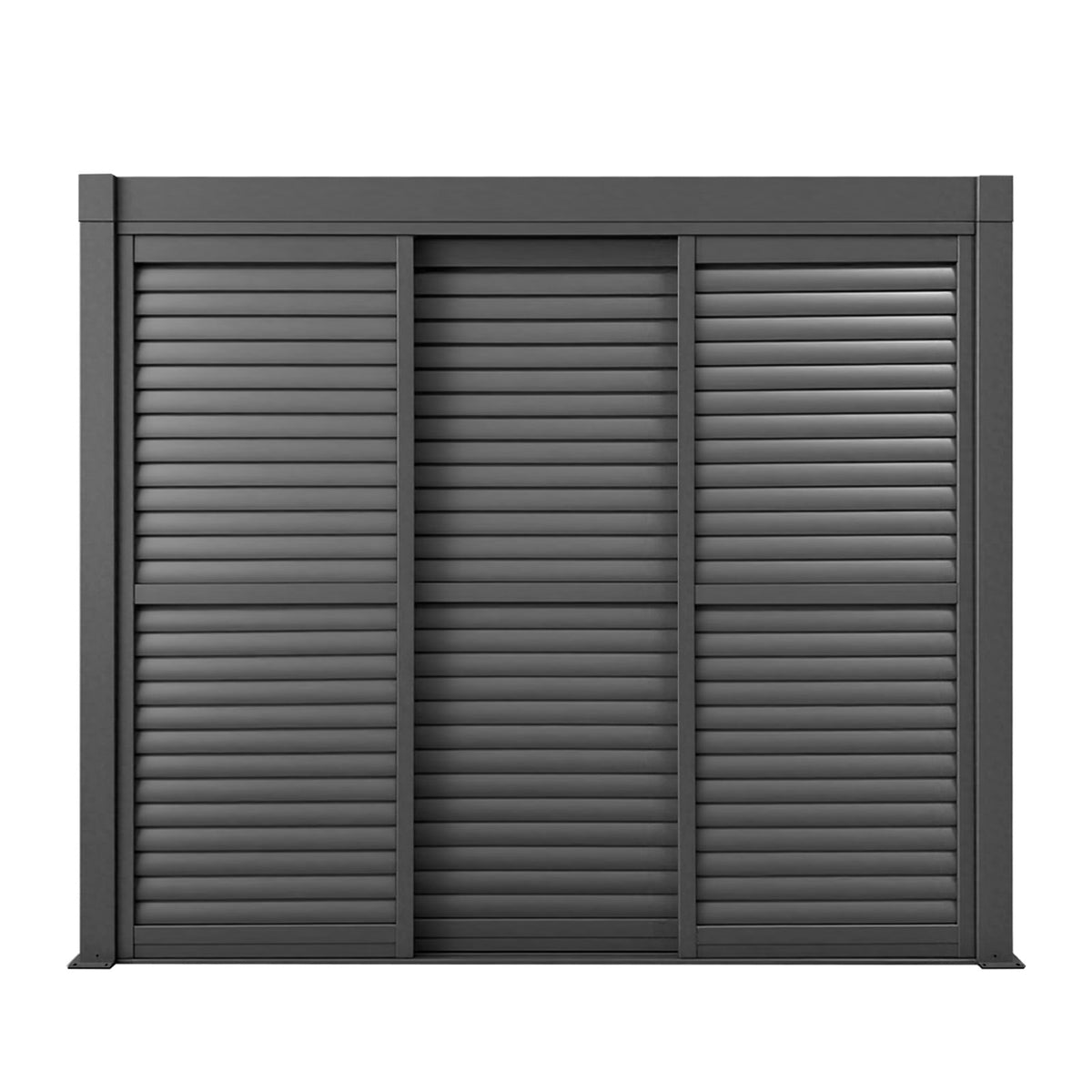 3M Aluminium Shuttered Louvre Sliding Door System – LuxShade™ Pergola Series