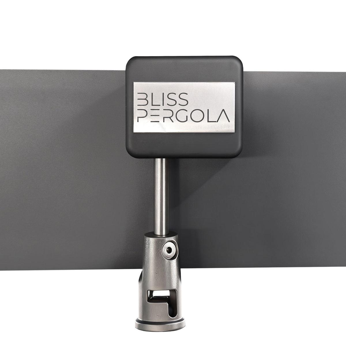 SplitZone™ 3×6m Grey Aluminium Pergola with LEDs, Mid-Beam Louvred Roof