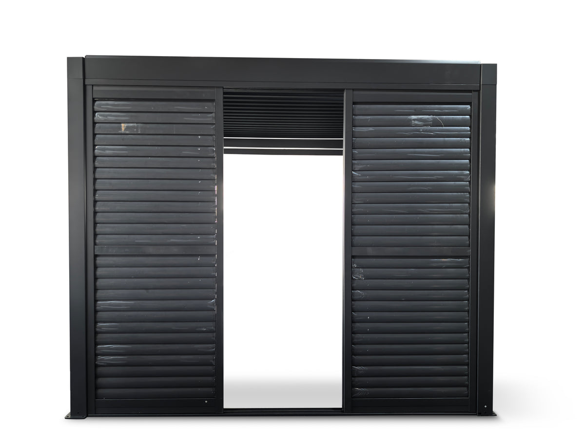 3M Aluminium Shuttered Louvre Sliding Door System – LuxShade™ Pergola Series