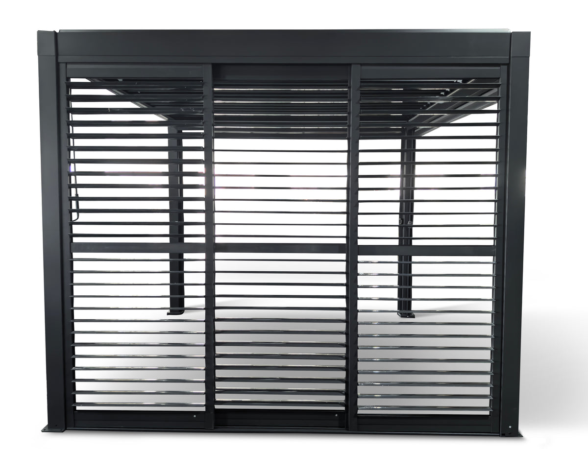 3M Aluminium Shuttered Louvre Sliding Door System – LuxShade™ Pergola Series
