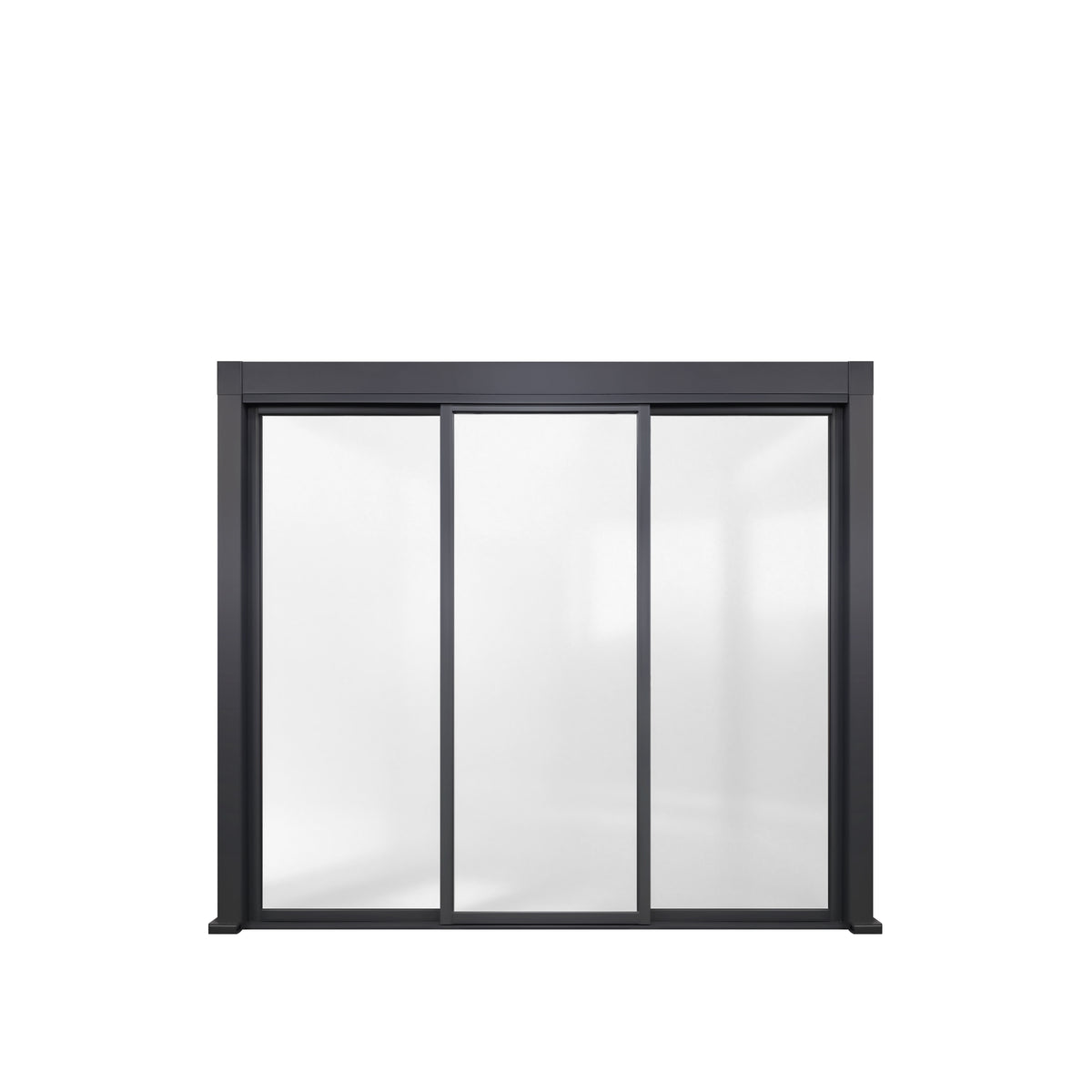 3m Sliding Glass Door System for Aluminium Pergolas – Toughened Safety Glass