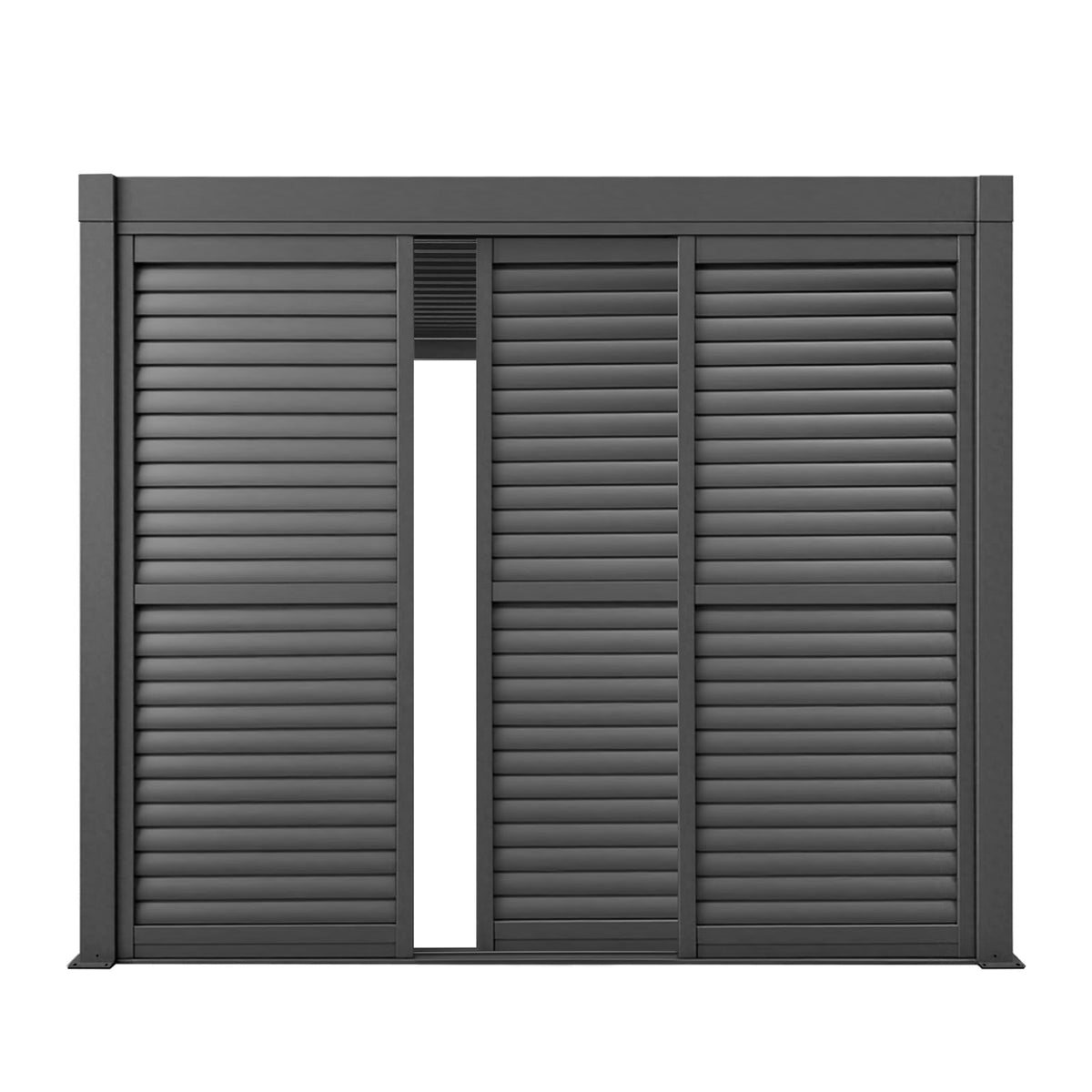 3M Aluminium Shuttered Louvre Sliding Door System – LuxShade™ Pergola Series
