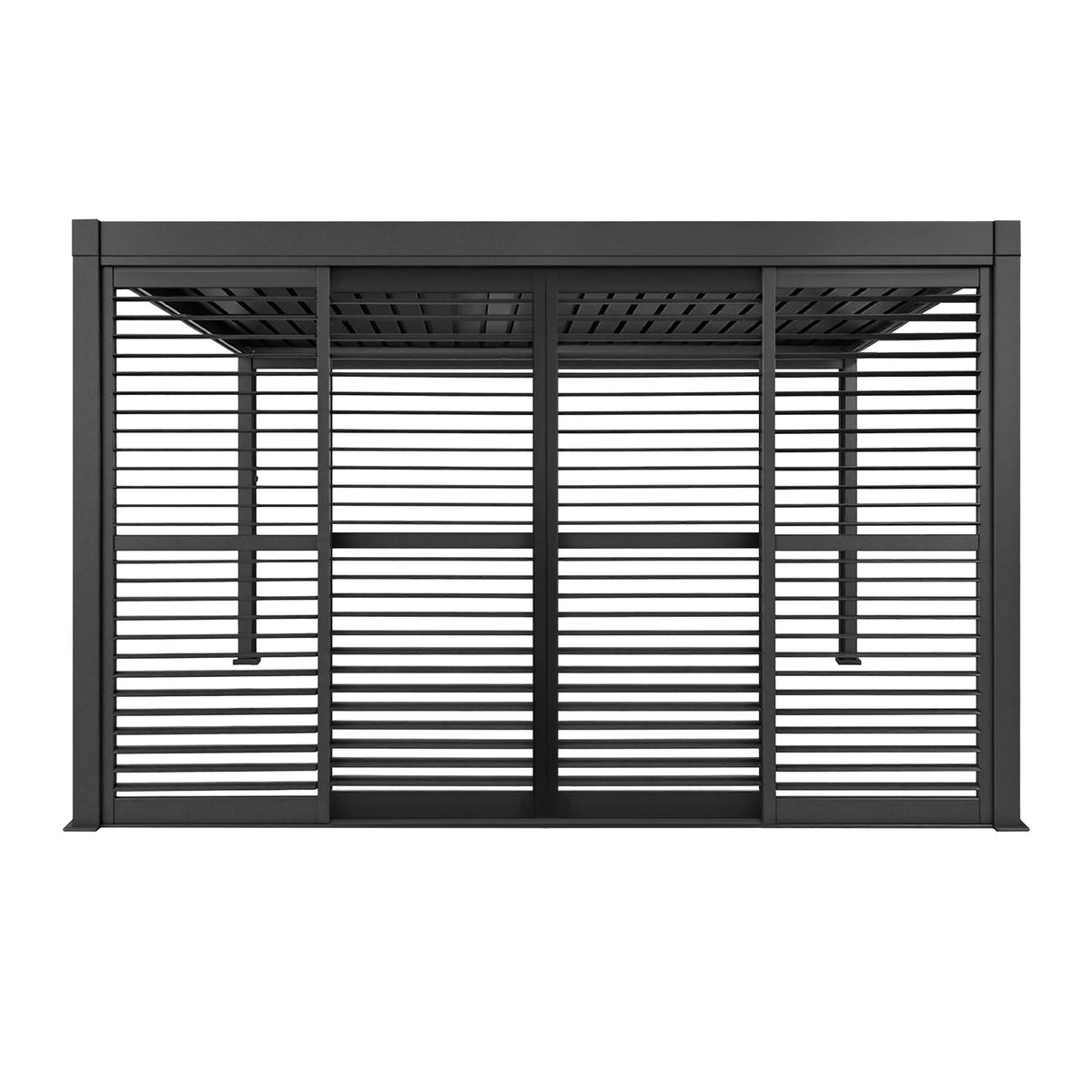 4M Aluminium Shuttered Louvre Sliding Door System – LuxShade™ Pergola Series