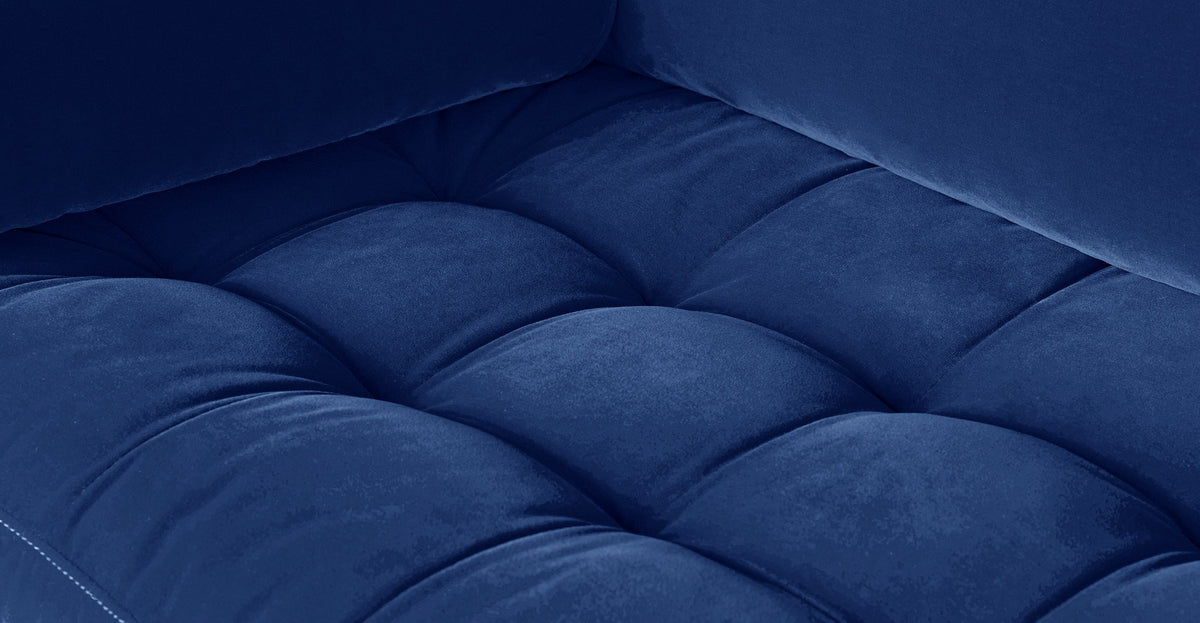 Lloyd 2 Seater Sofa | Navy Blue Plush Velvet 182cms