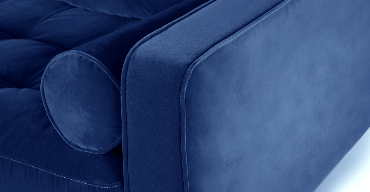 Lloyd 2 Seater Sofa | Navy Blue Plush Velvet 182cms