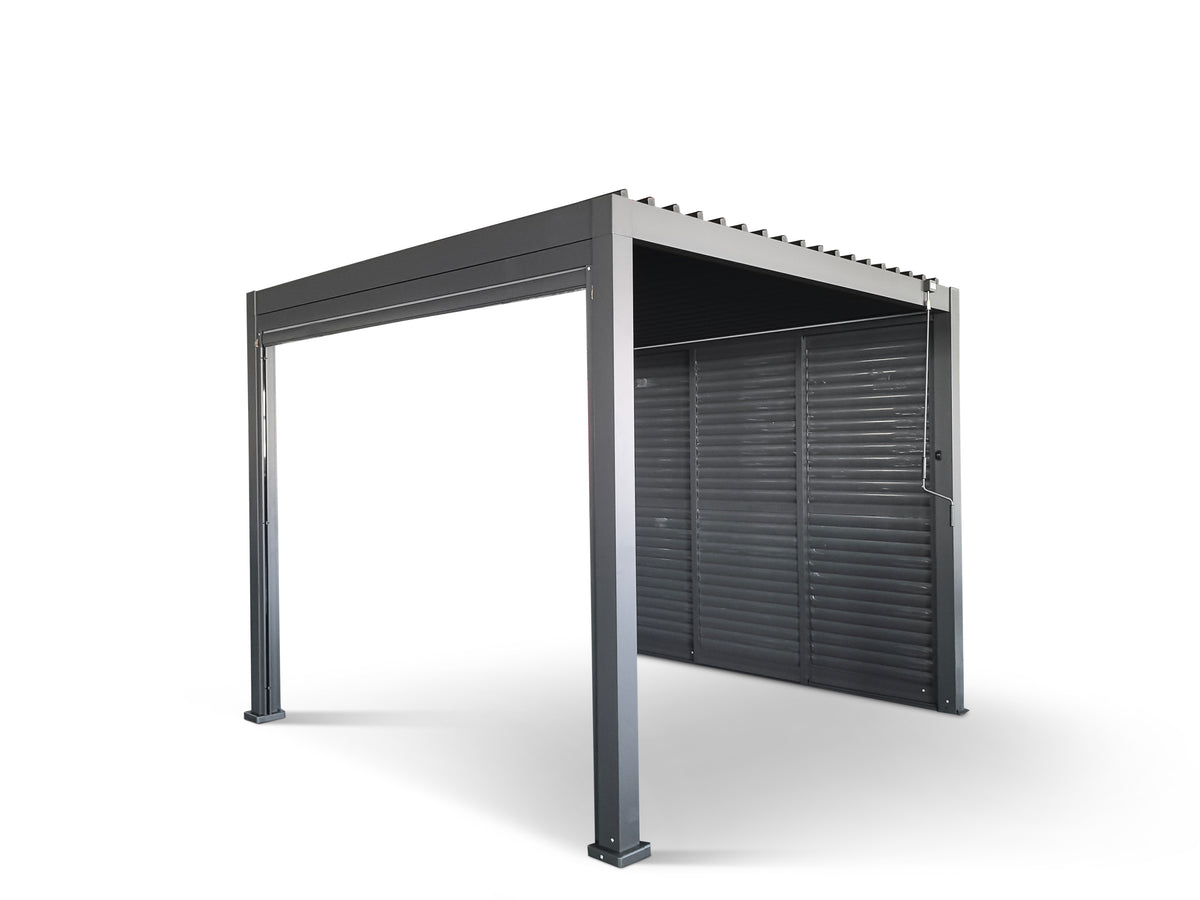 3M Aluminium Shuttered Louvre Sliding Door System – LuxShade™ Pergola Series