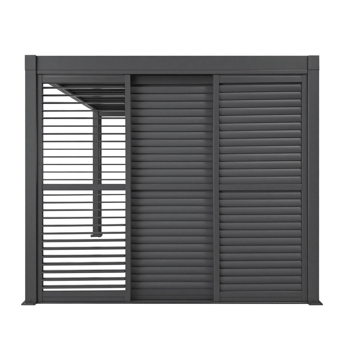 3M Aluminium Shuttered Louvre Sliding Door System – LuxShade™ Pergola Series