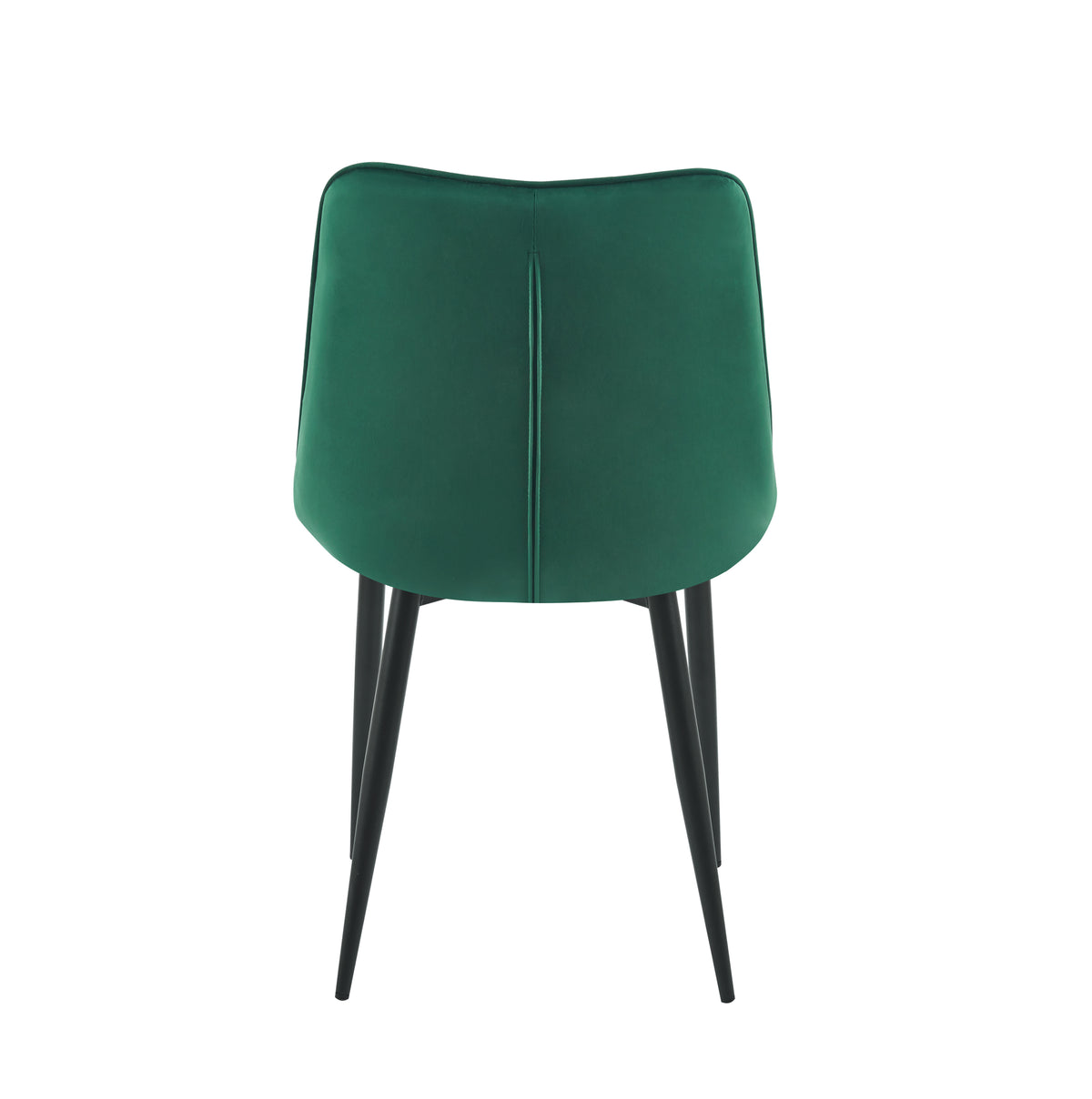 Nora Set Of 4 Modern Plush Velvet Padded Dining Chairs | Green