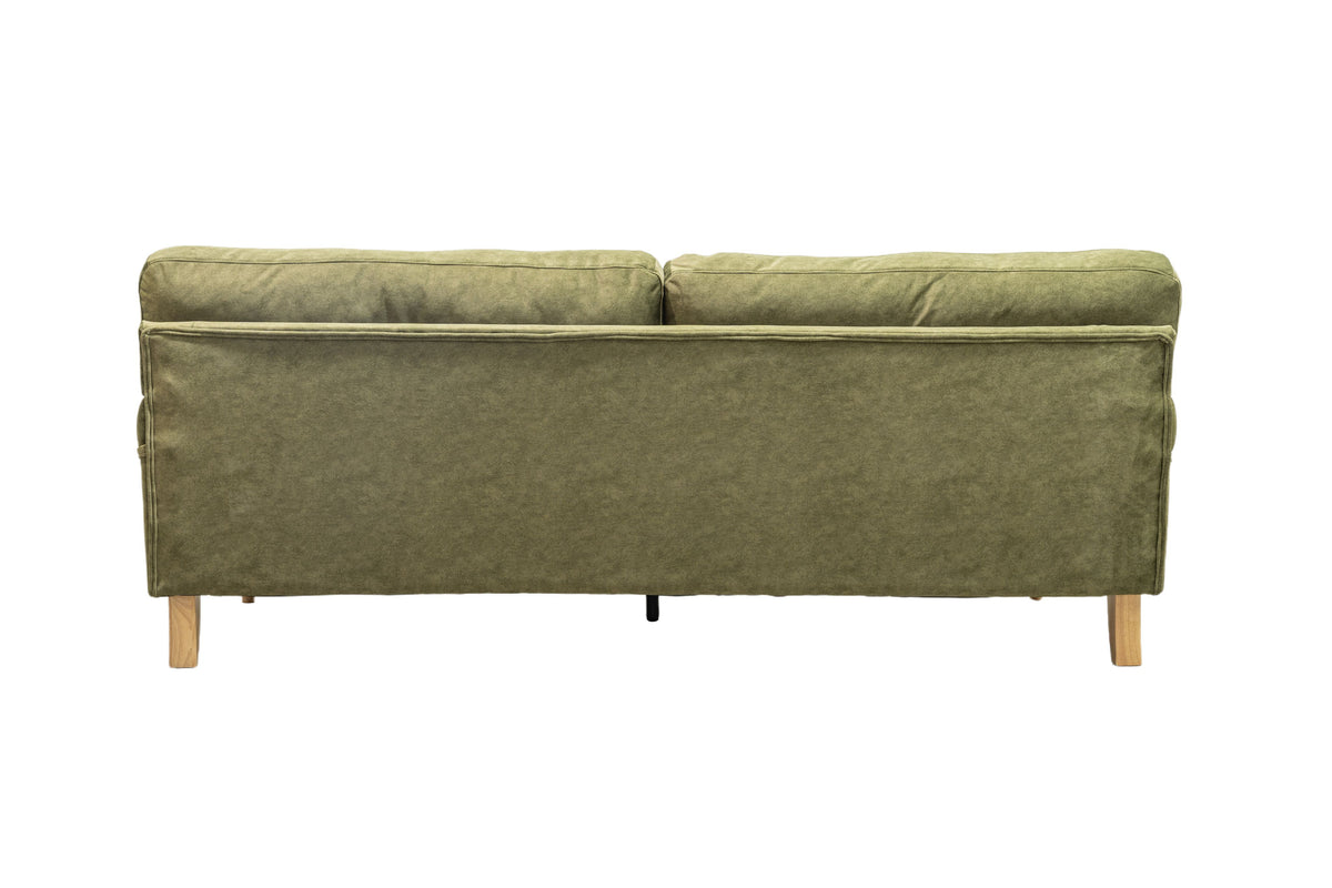 Hattie 3 Seater Sofa | Green Plush Velvet