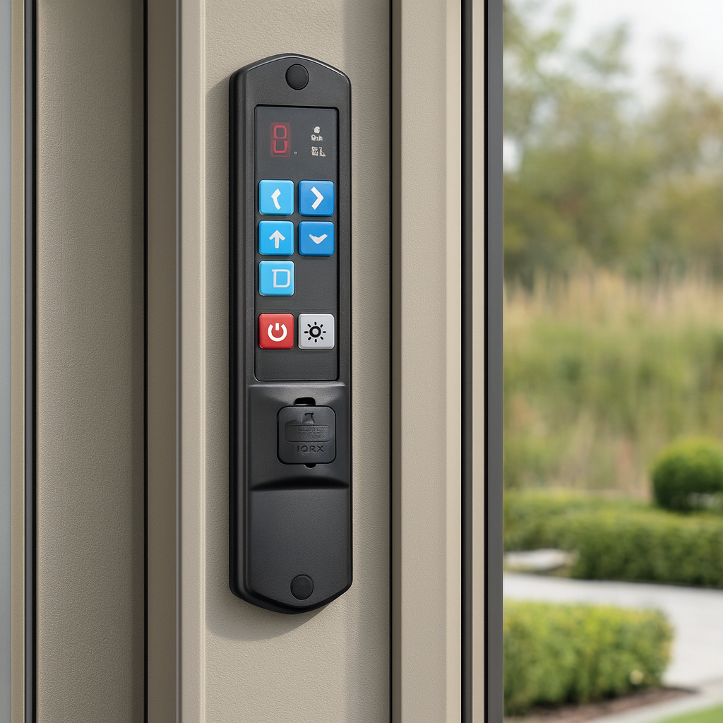 LuxShade™ 3×3m Pebble Aluminium Pergola with LEDs, Double-Layered Roof & 3 Blinds