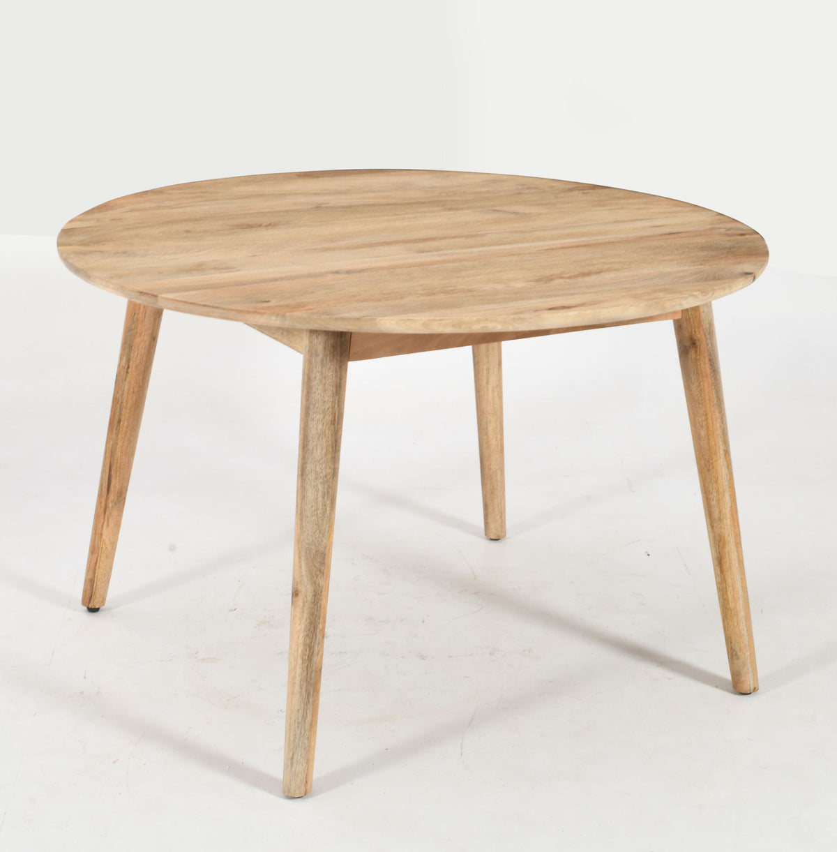 Malmo Round Solid Mango Wood Dining Table - 120cms