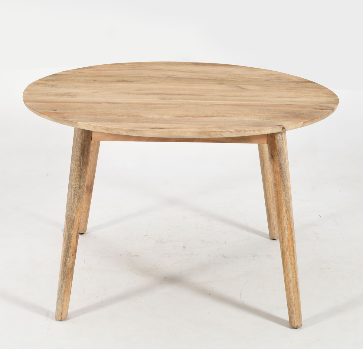 Malmo Round Solid Mango Wood Dining Table - 120cms