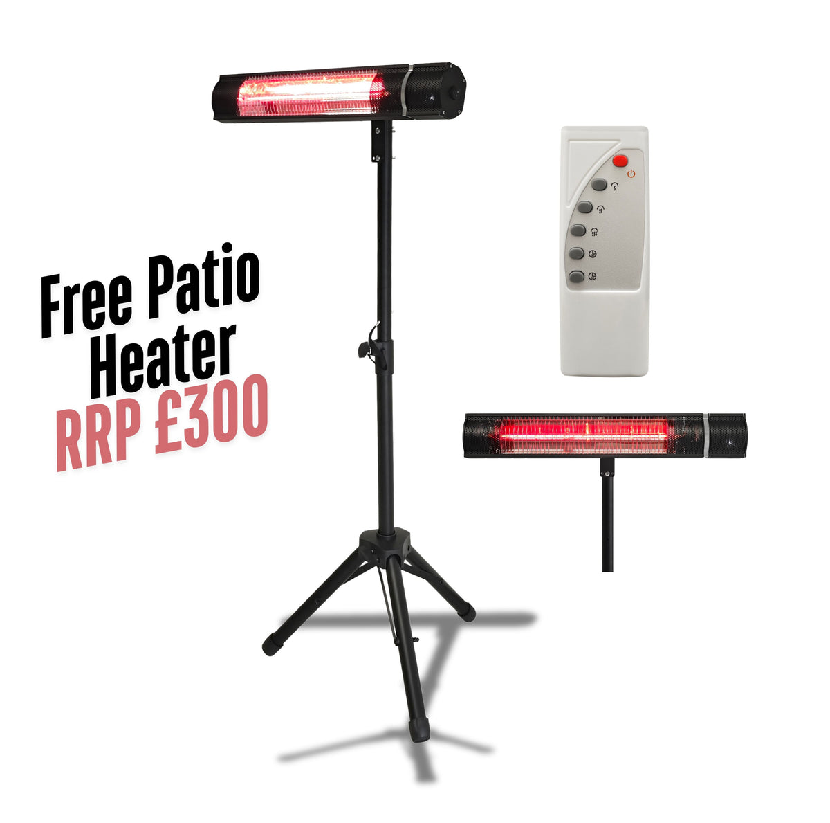 LuxShade™ 3×4m Pebble Aluminium Pergola with LEDs, Double-Layered Roof & 3 Blinds