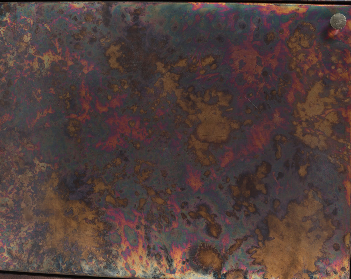 Handcrafted Reactive Patina Metal 4-Door Mango Wood Sideboard (180 cm)