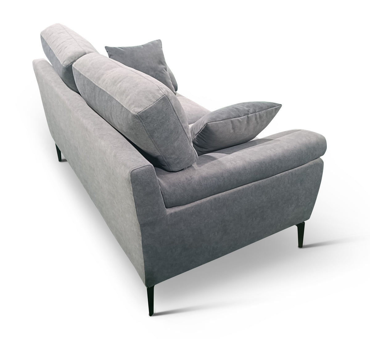 Jude 3 Seater Sofa | Light Grey Plush Velvet