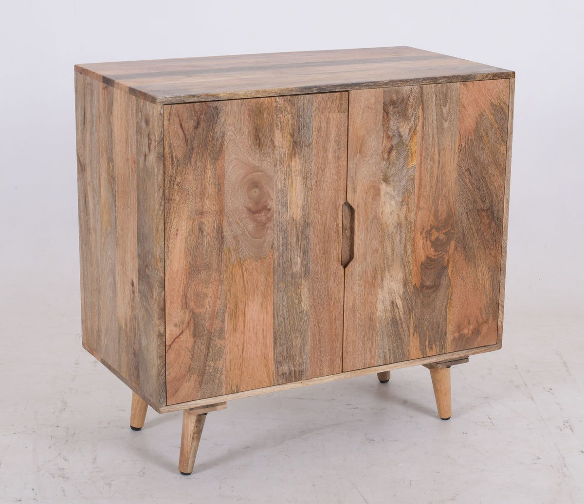 Mango 2-Door Cabinet – 85×45×83cm | Handcrafted Solid Wood Storage Unit