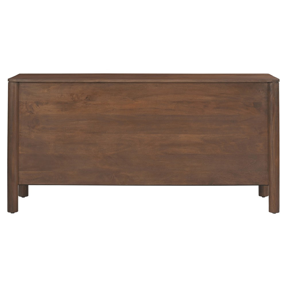 Savoy Solid Mango Wood Scalloped Sideboard – 2 Door, 3 Drawer (145 cm)