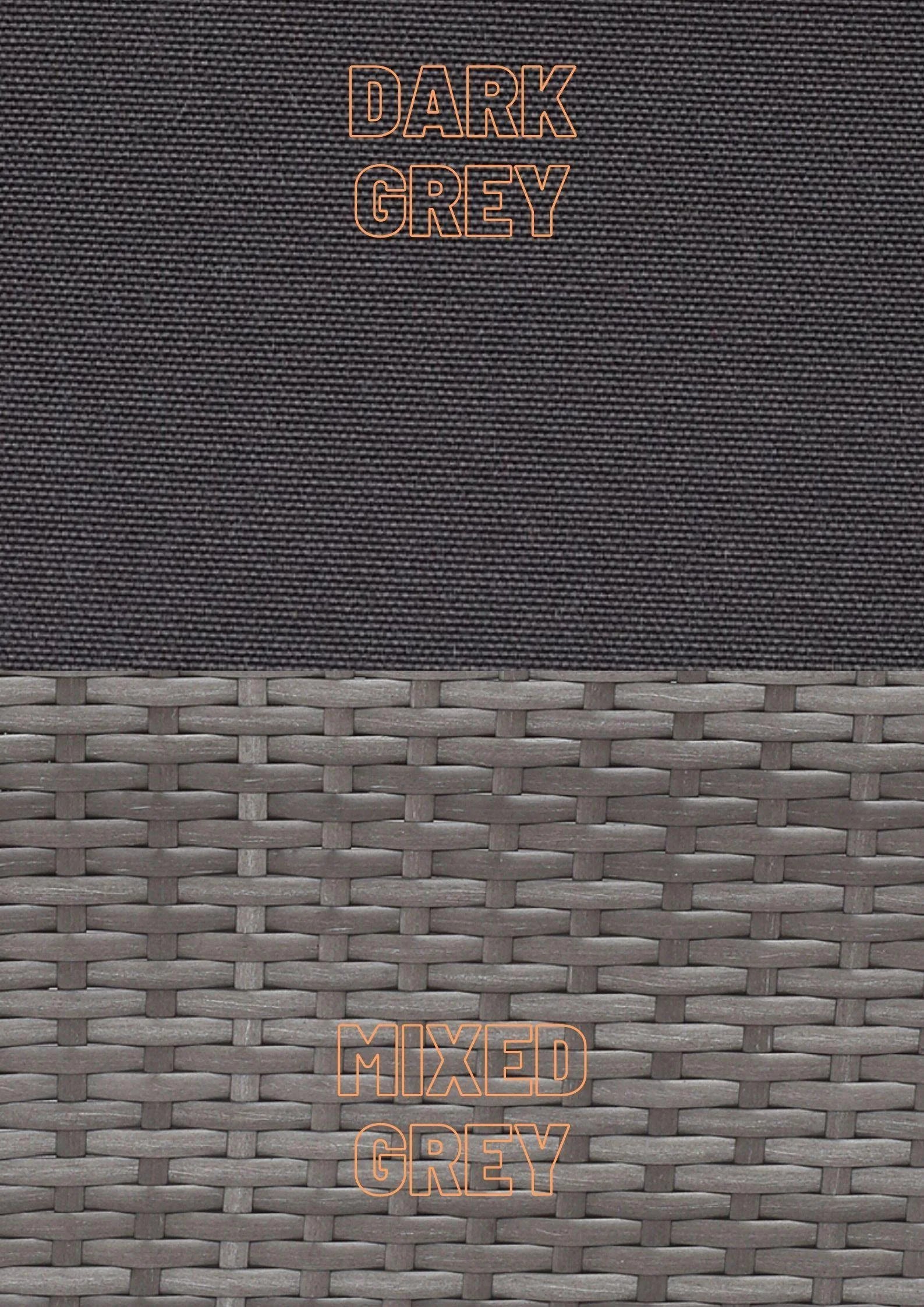 Miami Rattan Garden Furniture Set - Left Hand Corner Sofa | Mixed Grey / Light Rattan Furniture MaxiFurn 