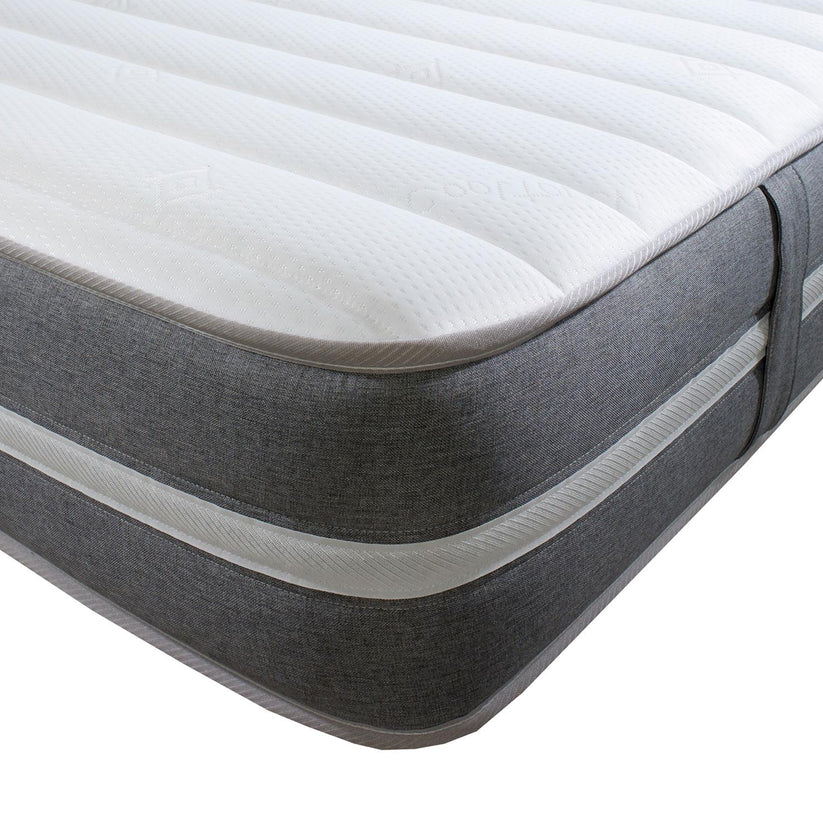 Orthopaedic 9&quot; Firm Memory Fibre &amp; Pocket Spring 9&quot; Mattress (Single, Double or King)