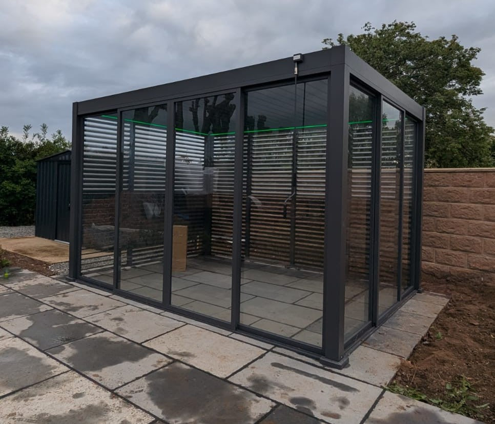 3M Sliding Glass Door System for Aluminium Pergolas – Toughened Safety Glass