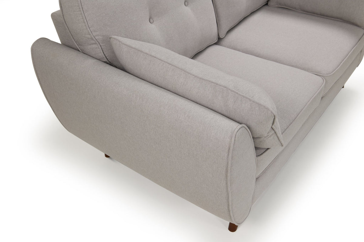 Zara 2 Seater Sofa | Light Grey Linen Sofas Casa Maria Designs 
