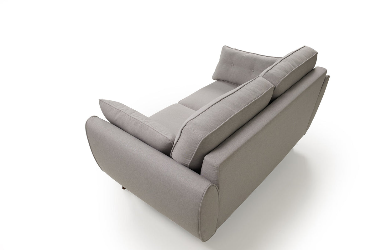 Zara 3 &amp; 2 Seater Sofa Set | Light Grey Linen Sofas Casa Maria Designs 