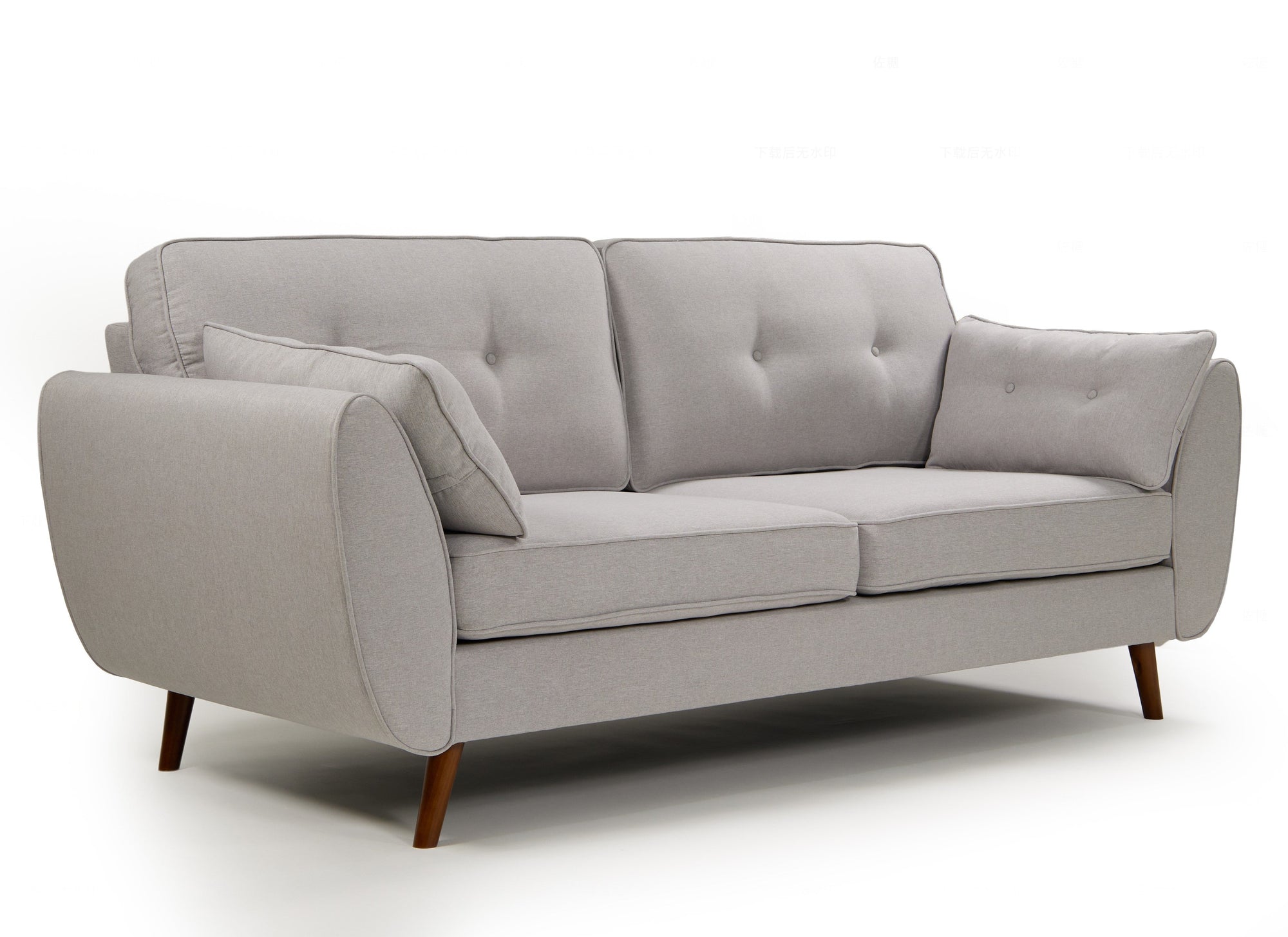 Zara 3 & 2 Seater Sofa Set | Light Grey Linen Sofas Casa Maria Designs 