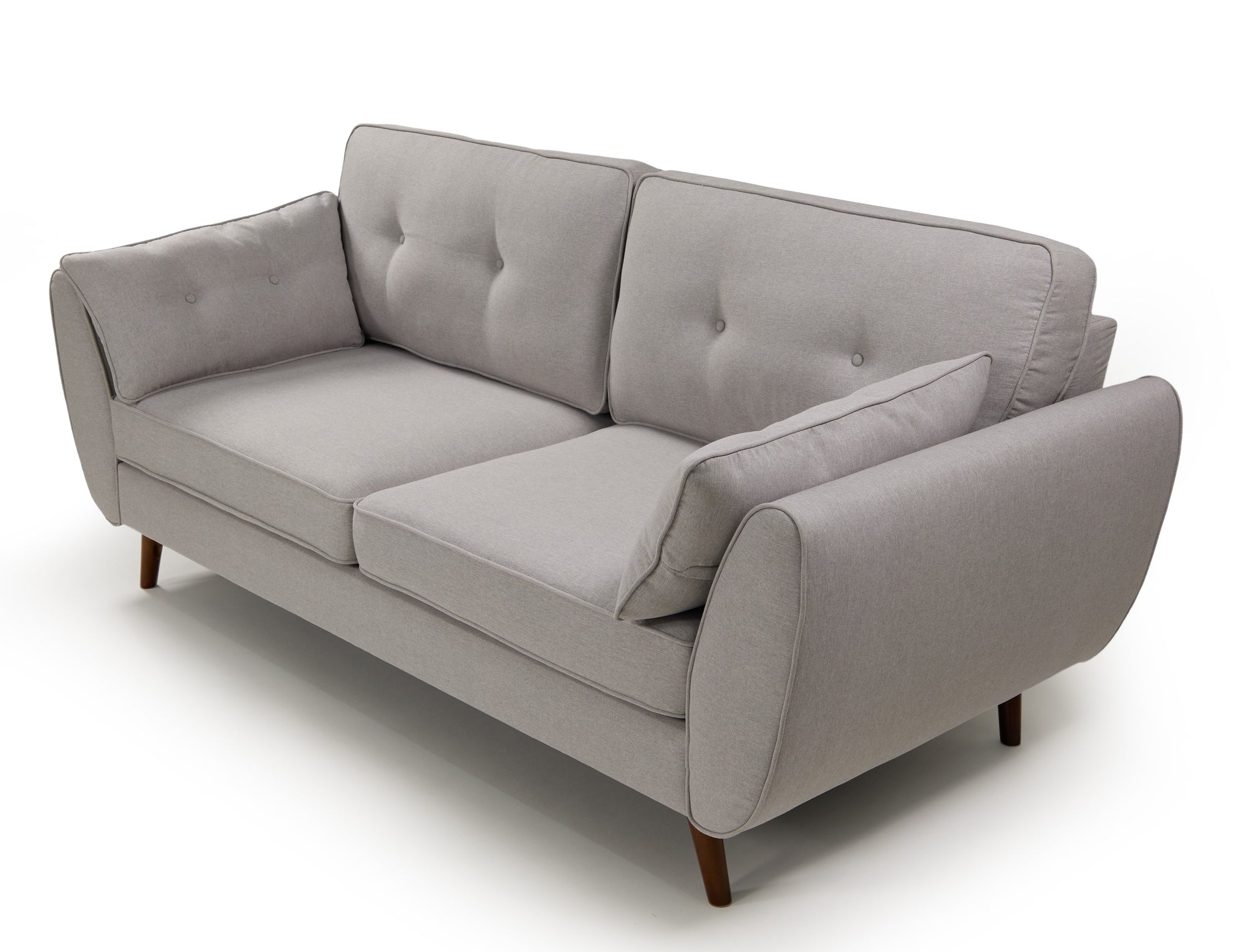 Zara 3 Seater Sofa | Light Grey Linen Sofas Casa Maria Designs 