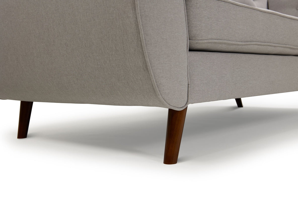 Zara 3 &amp; 2 Seater Sofa Set | Light Grey Linen Sofas Casa Maria Designs 