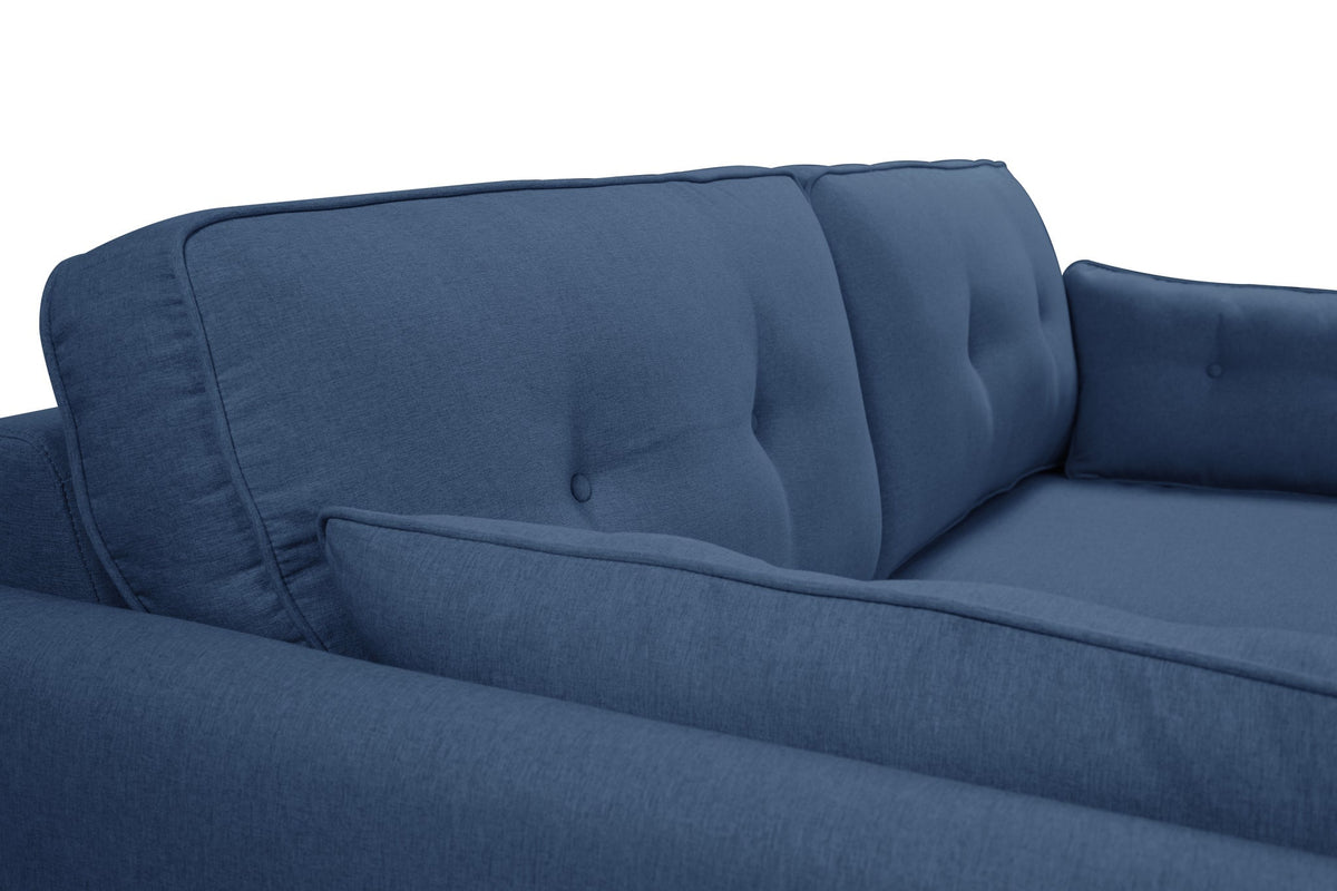 Zara 3 Seater Sofa | Dark Blue Linen Sofas Casa Maria Designs 
